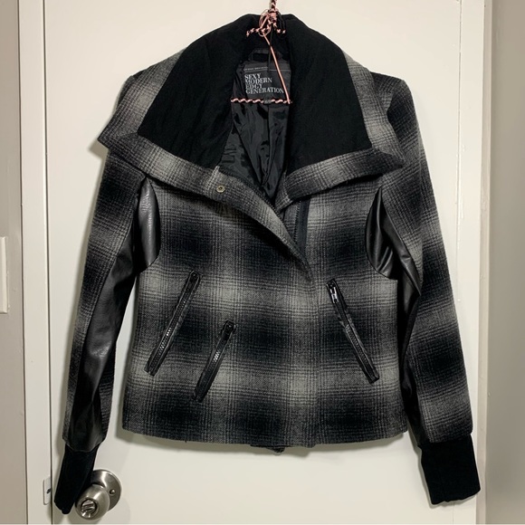 Urban Behaviour Wool-blend Checkered Jacket - Picture 4 of 8